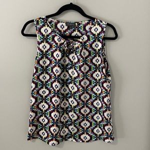 The Limited multi-color blouse with cute metal hook. Size small